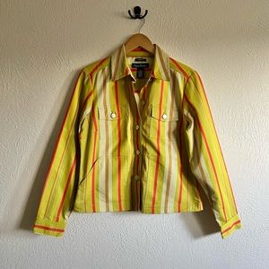 Y2K Retro Stripe Jacket